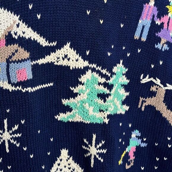 American Vintage Northern Isles Winter Sweater Womens Oversized - Picture 3 of 5